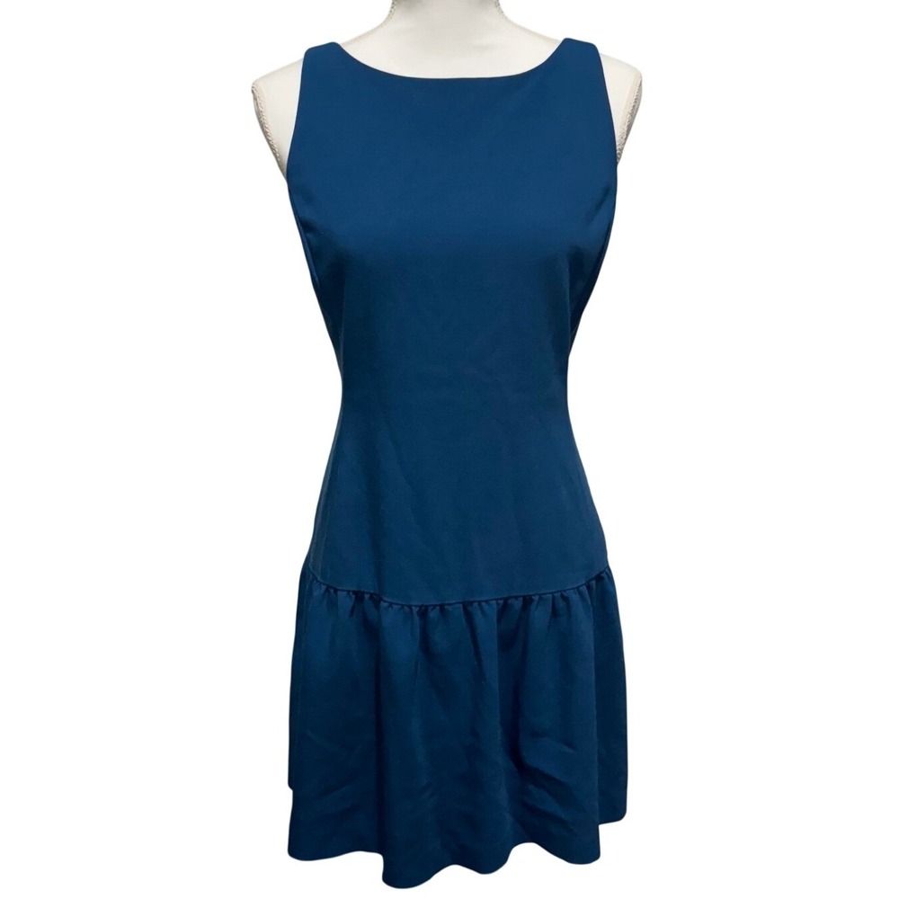 Sleeveless Teal Blue Dress Fit‎ and Flare Party Cocktail Casual